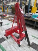 Global 2-Ton Folding Portable Hydraulic Floor Crane