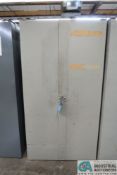 2-DOOR AKRO BIN TYPE STEEL CABINET **Loading Fee Due the "ERRA" JAS Graphics, $75.00**