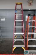 8' WERNER FIBERGLASS LADDER