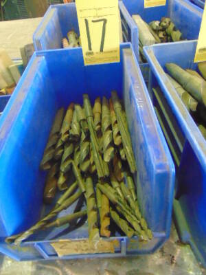 LOT OF TAPER SHANK DRILLS, assorted (in one box)