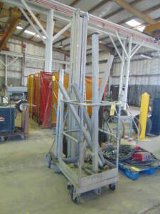 PERSONNEL LIFT, GENIE 500 LB. CAP. MDL. PL-30P, elec. motor drive, S/N 1480-1800