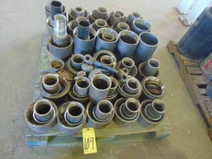 LOT OF PIPE FITTINGS, assorted (on one pallet)