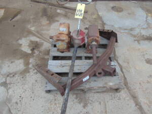 LOT CONSISTING OF: (2) gear boxes, barrel pump & hitch